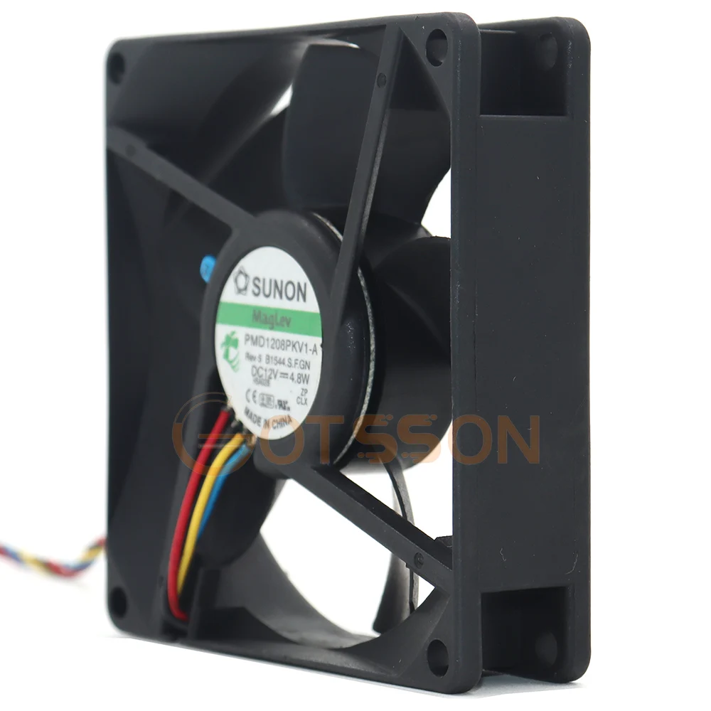 For Sunon PMD1208PKV1-A 8CM 8020 80*80*20mm 12V 4.8W 4PIN PWM Tempreture control server cooling fan