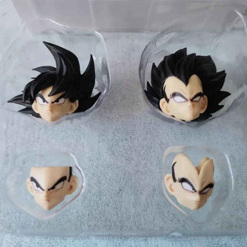 

В наличии: Сменные головы Son Goku и Vegeta RE Double Floating Head Sculpt для Dragon Ball SHF, версия с эффектом боевых повреждений, аксессуар для фигурок, игрушки, аниме-фигурки