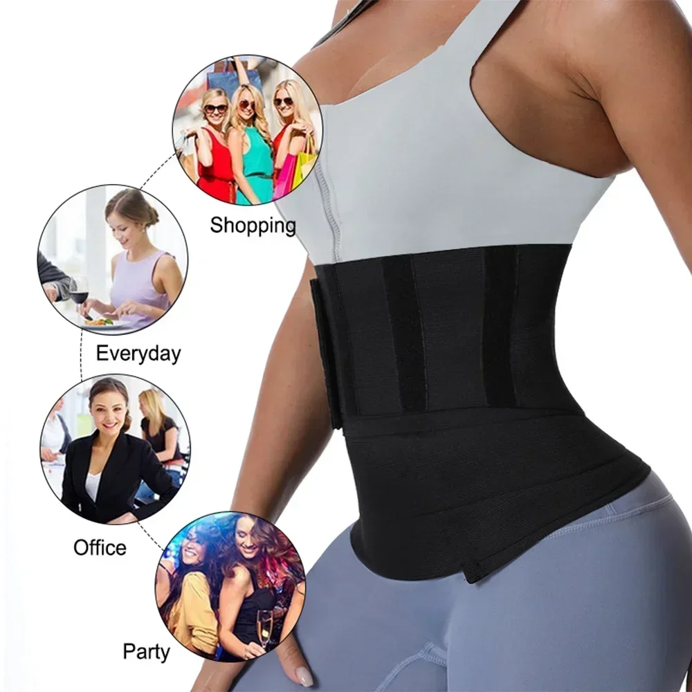 1/2 Piezas Faja Reductora y Moldeadora de Cintura para Mujer, Moldeador Corporal, Cinturón Postparto para Aplanar el Vientre, Corsé