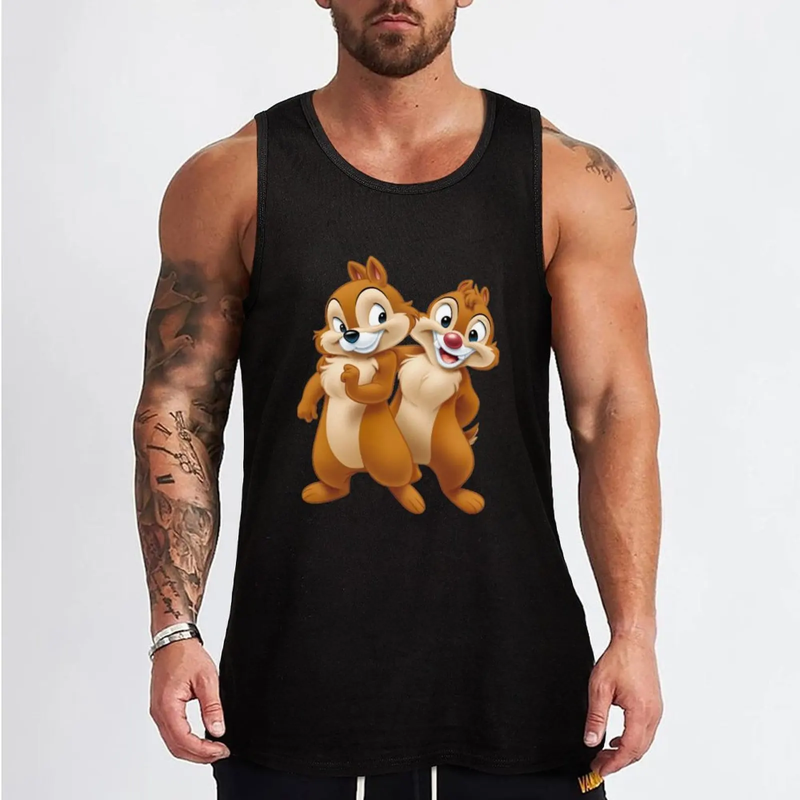 squirrel, Chip, and Dale Chipmunks Tank Top Men's summer clothes 2025 Working vest sleeveless vests gym accessories man