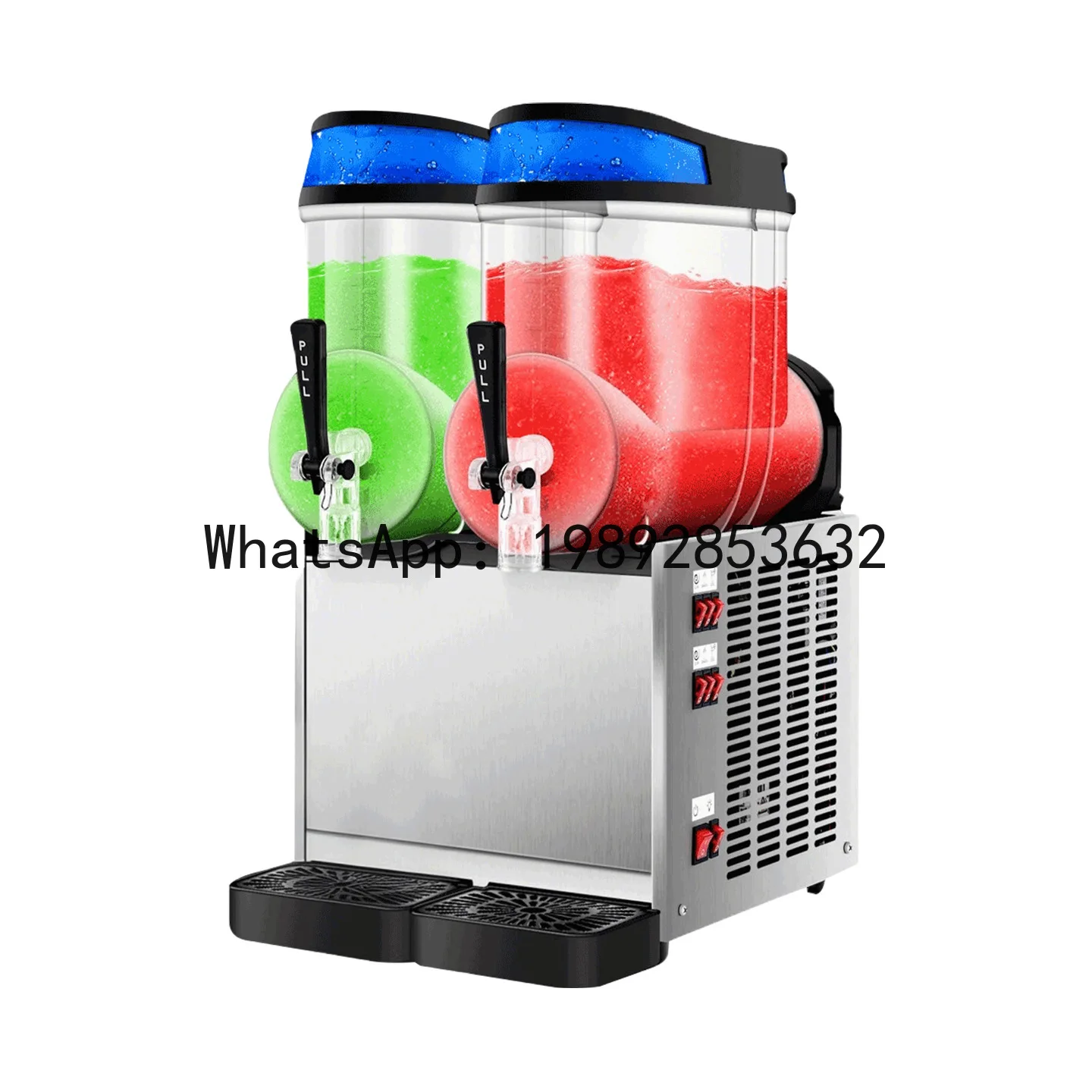 YY Single and double cylinder slush machine cold drink shop snow capsules smoothie juice machine three cylinder beverage machine