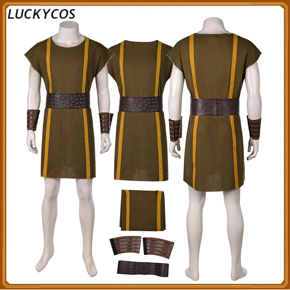 Lucius Cosplay Uniform Costume Belt Handguard Outfits Male Halloween Movie Gladiator Roleplay Robe Carnival Party Adult Men Suit