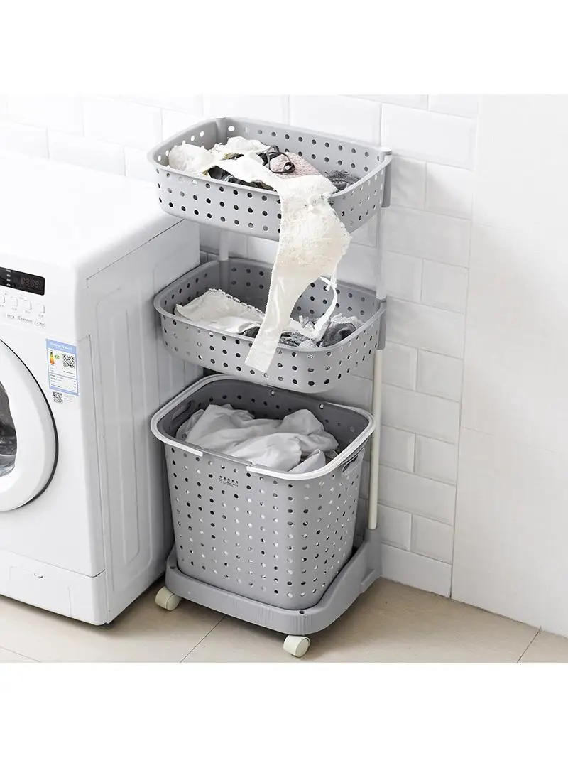 bathroom-laundry-hamper-dirty-clothes-basket-storage-rack-home-use-plastic-stainless-steel-laundry-bucket-organizer