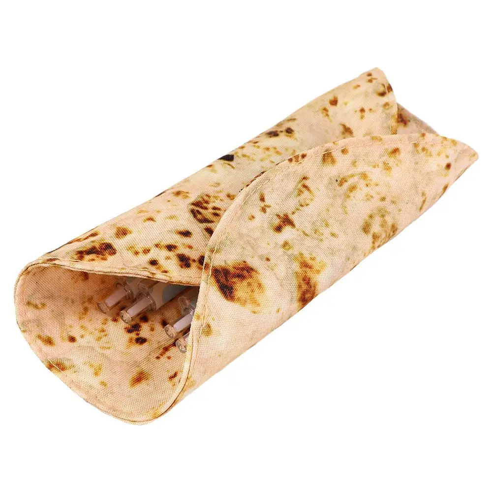 Material de escritório criativo bens escolares 3d panqueca forma coleção saco caneta casos lápis caixa panqueca lápis casos