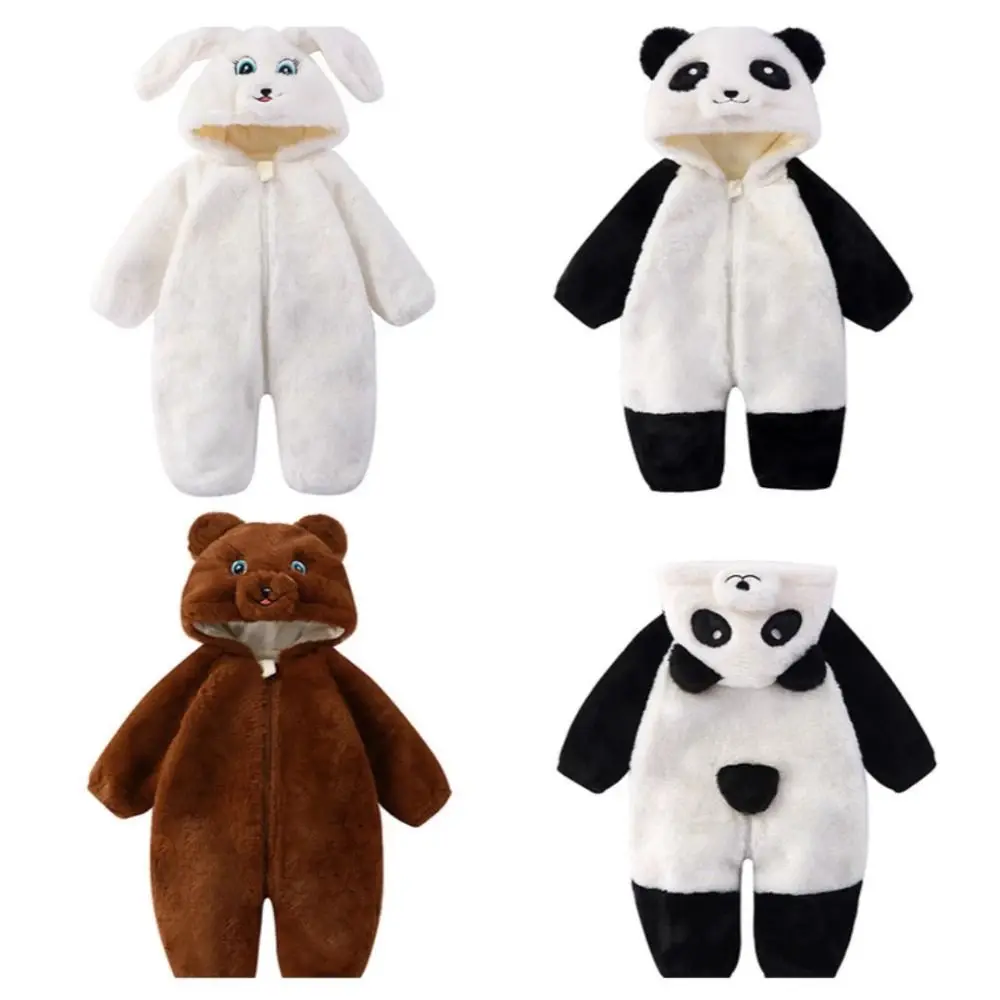 

Осенне-зимние комбинезоны, ночная рубашка, комбинезон для новорожденных с капюшоном и милыми животными, теплая одежда для сна, домашняя одежда для младенцев для девочек и мальчиков