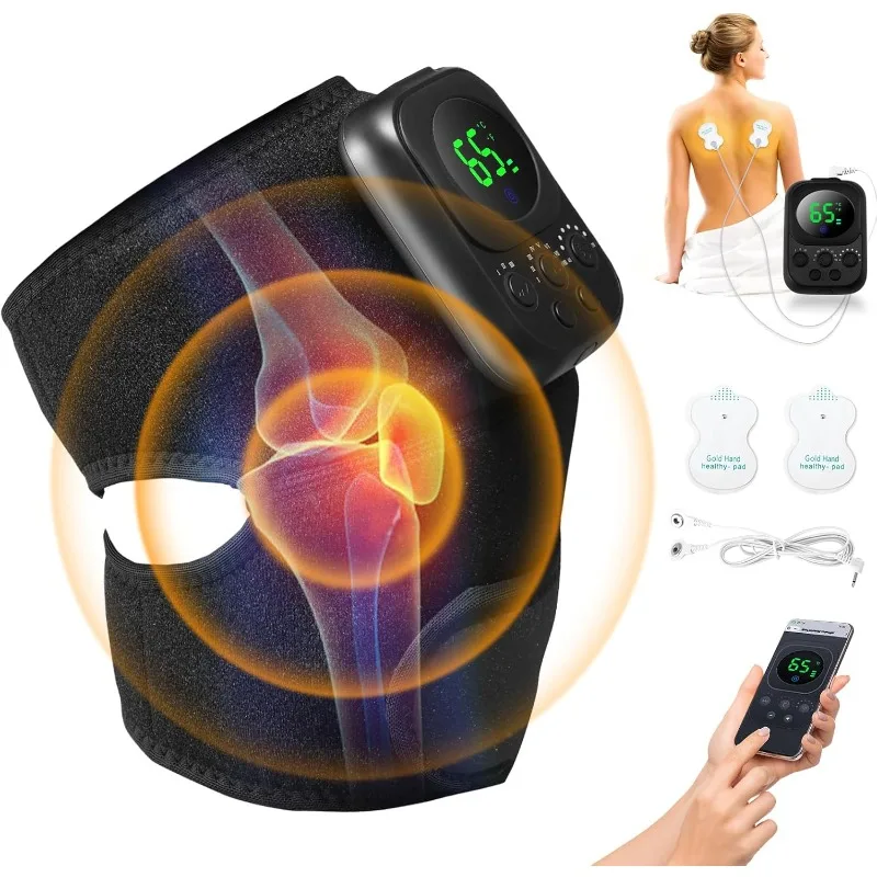 

Electric Shoulder Knee Elbow Heated Vibration Massager Pad for Joint Pain Relief Health Arthritis Support Belt with App Control