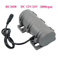 RC3650 High-Speed 3800RPM DC Vibration Motor Adjustable 12V 24V for Massage Bed Chair Warning Systems