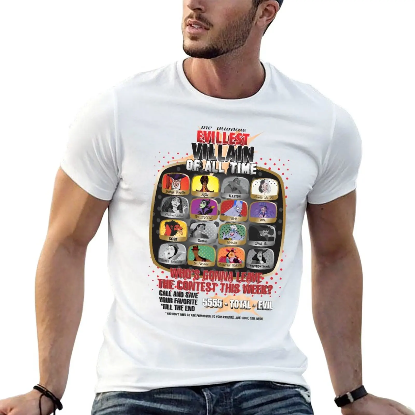 

The Evillest Villain T-Shirt anime t shirts oversize printed t shirts for man T-Shirt