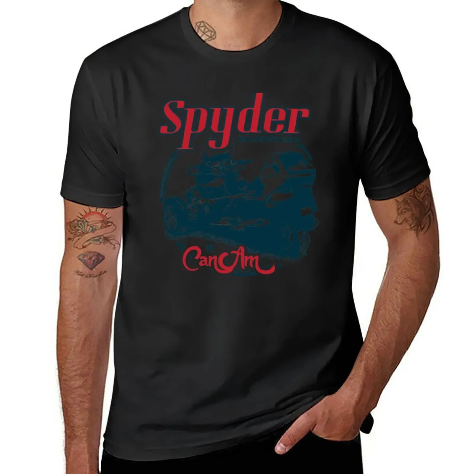 Camiseta de manga corta para hombre, camisa con Logo Retro de Can Am Spyder Roadsters, Estética de manga vintage, ropa de anime, gran tamaño, Verano