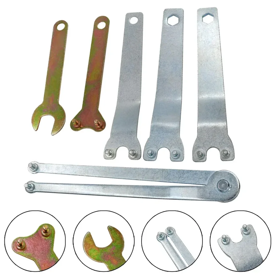 Haakse slijpmoersleutel moersleutel metalen borgmoer past op Dewalt Milwaukee Makita 193465-4 Bosch Black & Decker Ryobi 4.5 5 5/8-11 Haakse slijpmoersleutel moersleutel metalen borgmoer past op Dewalt Milwaukee Makita 193465-4 Bosch Black & Decker Ryobi 4.5 5 5/8-11