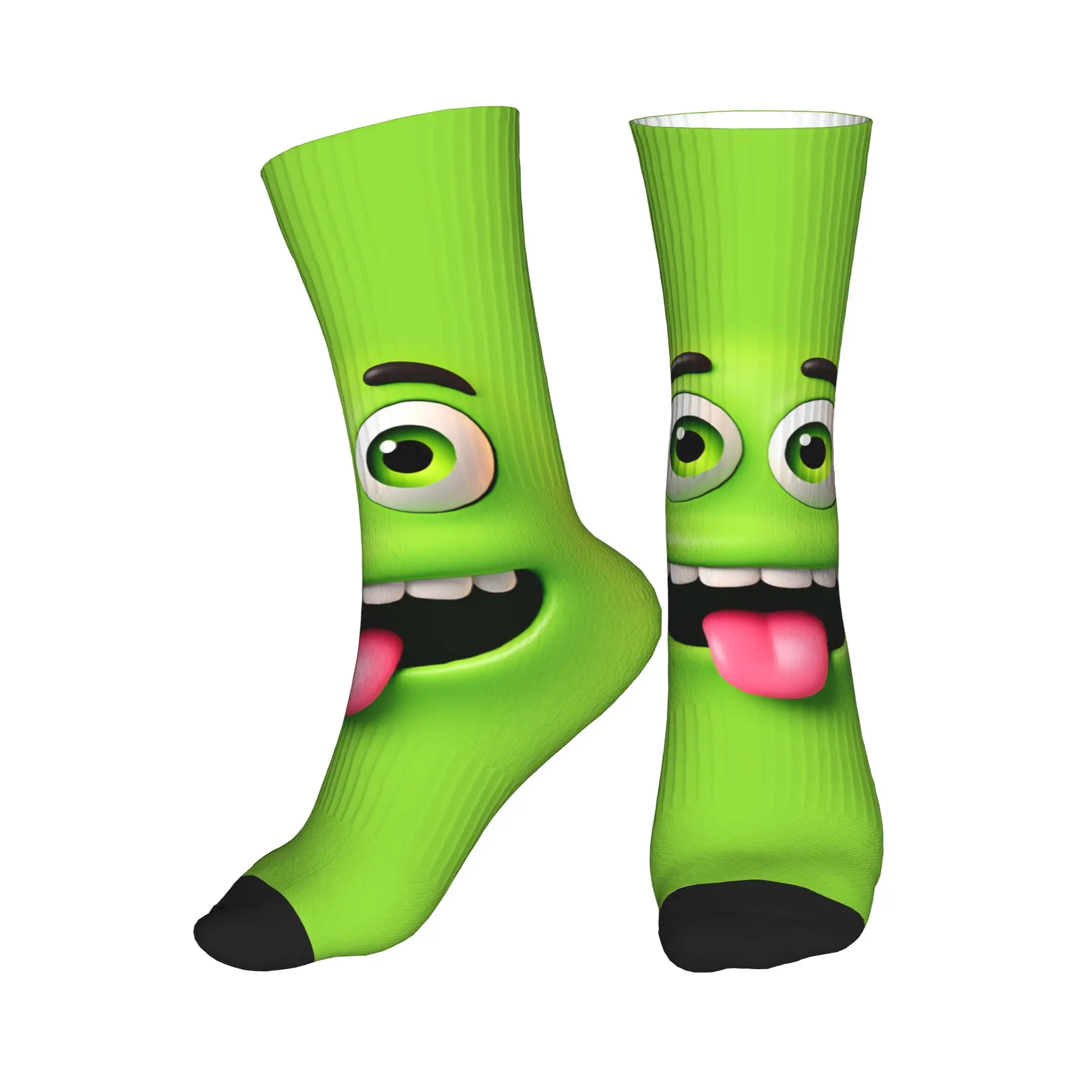 

The Monster With Big Eyes Cartoon Face Meme Socks Non Slip Stockings Men Breathable Outdoor Sports Socks Winter Novelty Socks