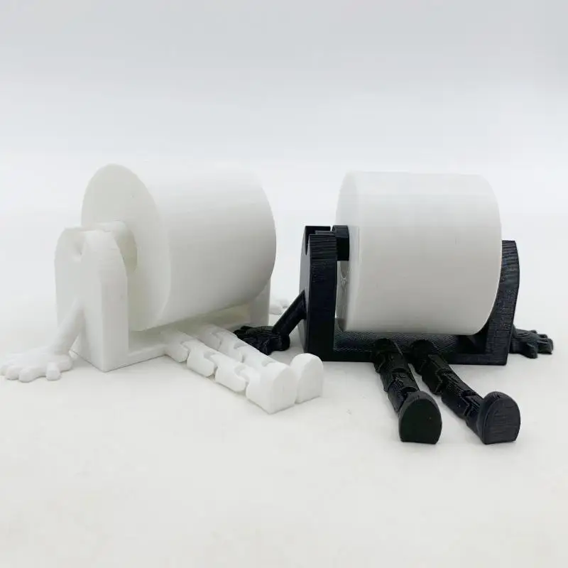 Amusing Reading Style Toilet Paper Holder Self Adhesive Bathroom Roll Dispenser for Guest Toilet Restroom Decor