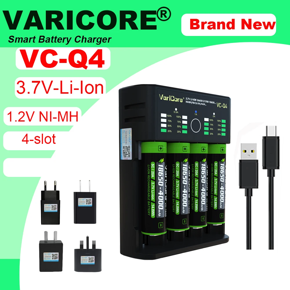 4-Slots Battery Cha… - image