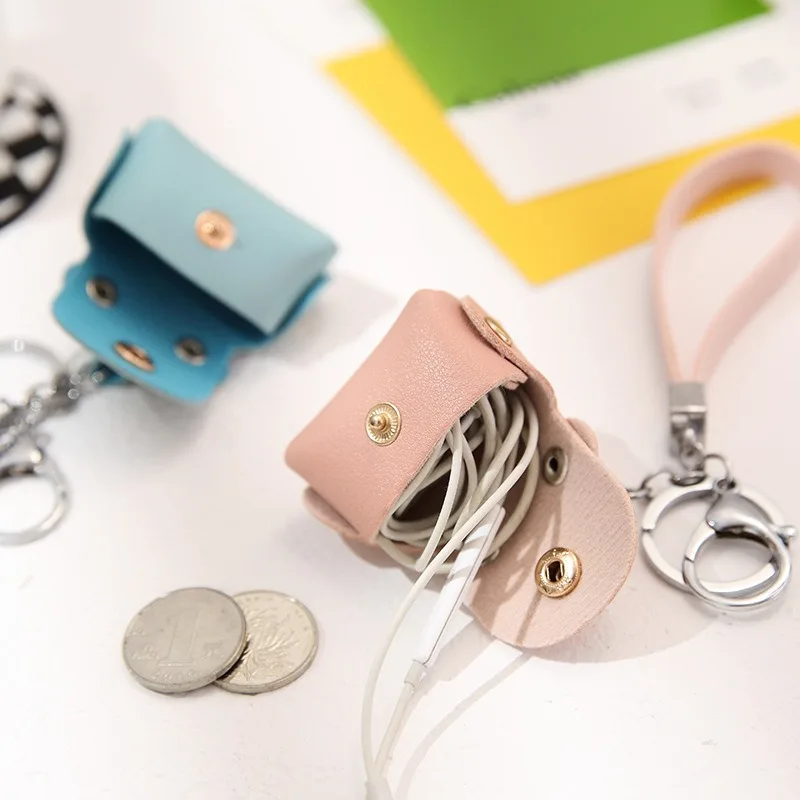 

Korean version creative PU wristband coin purse leather mini small storage bag popular internet celebrity personalized key bag