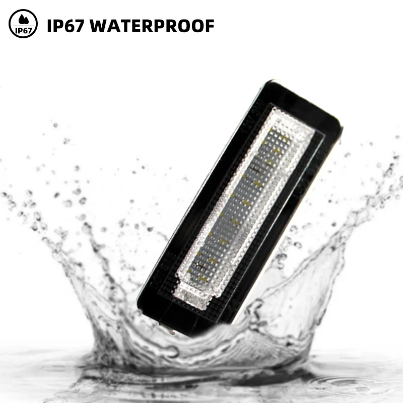 2 قطعة Canbus 18 SMD لوحة ترخيص مُضاء رقم ضوء مصباح خطأ مجاني لبنز الذكية Fortwo كوبيه للتحويل W450 W451 W453 #2