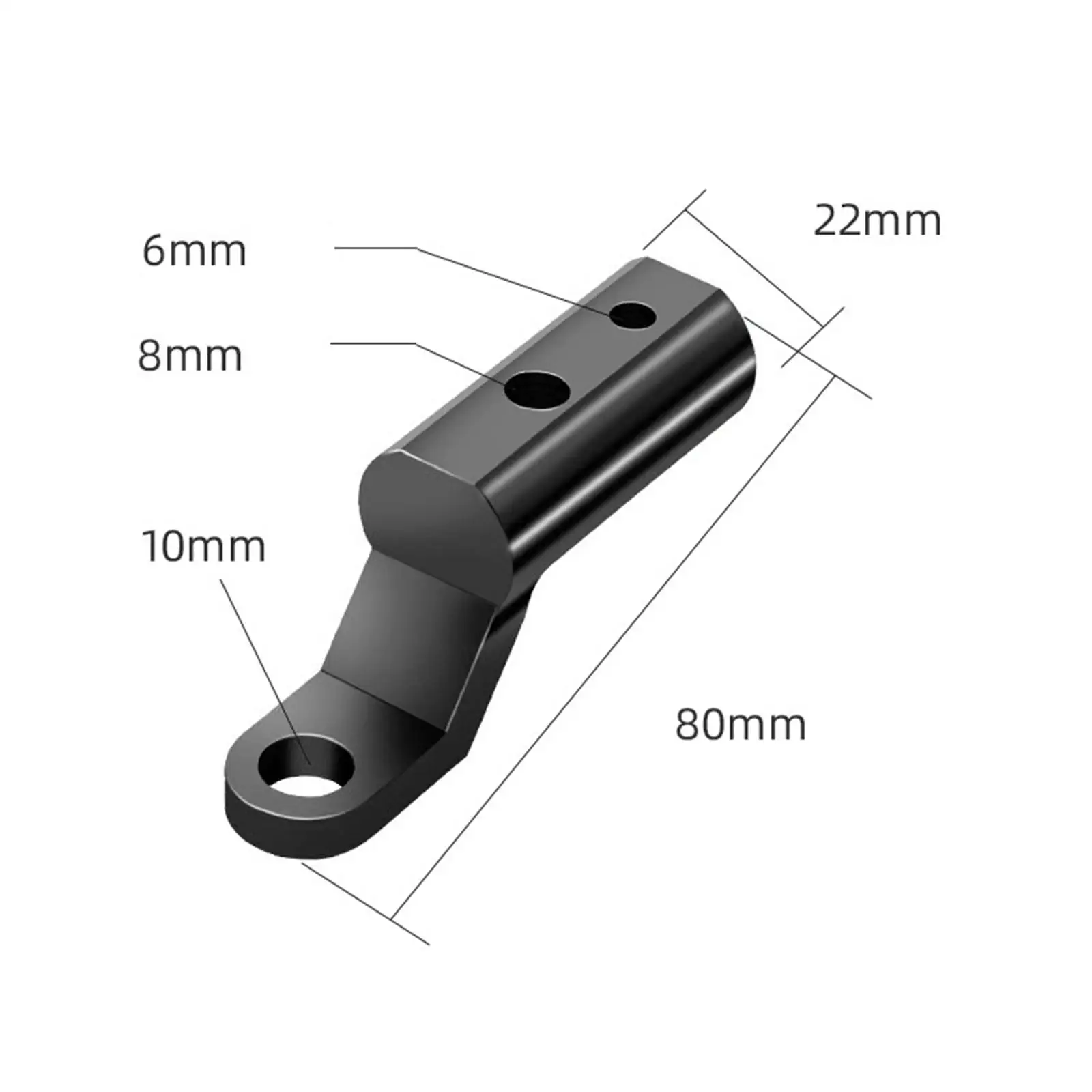 Motorcycle Rearview Mirror Extensions Holder Bracket Practical Tool Sturdy Easily Install Compact Size Handle Shape Space Saving