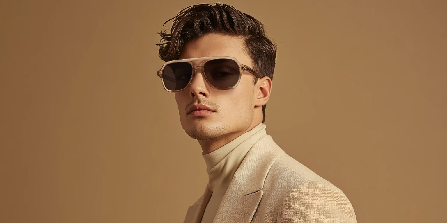ZENOTTIC 2025 Trend Aviator Polarisierte Sonnenbrille, handgefertigt, Acetat, UV400-Schutz, Piloten-Sonnenbrille für Damen und Herren – Detail 4