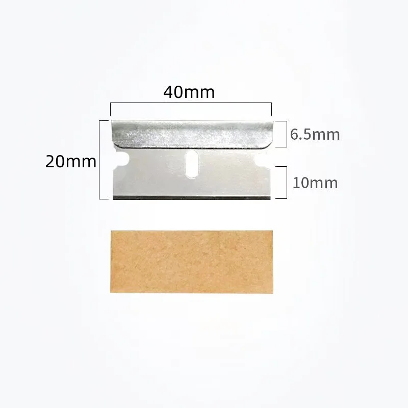 15 Pcs High‑Carbon‑Steel Single‑Edged Replacement Blades, Thickened Sharp Blades for Glass & Industrial Cleaning Scrapers