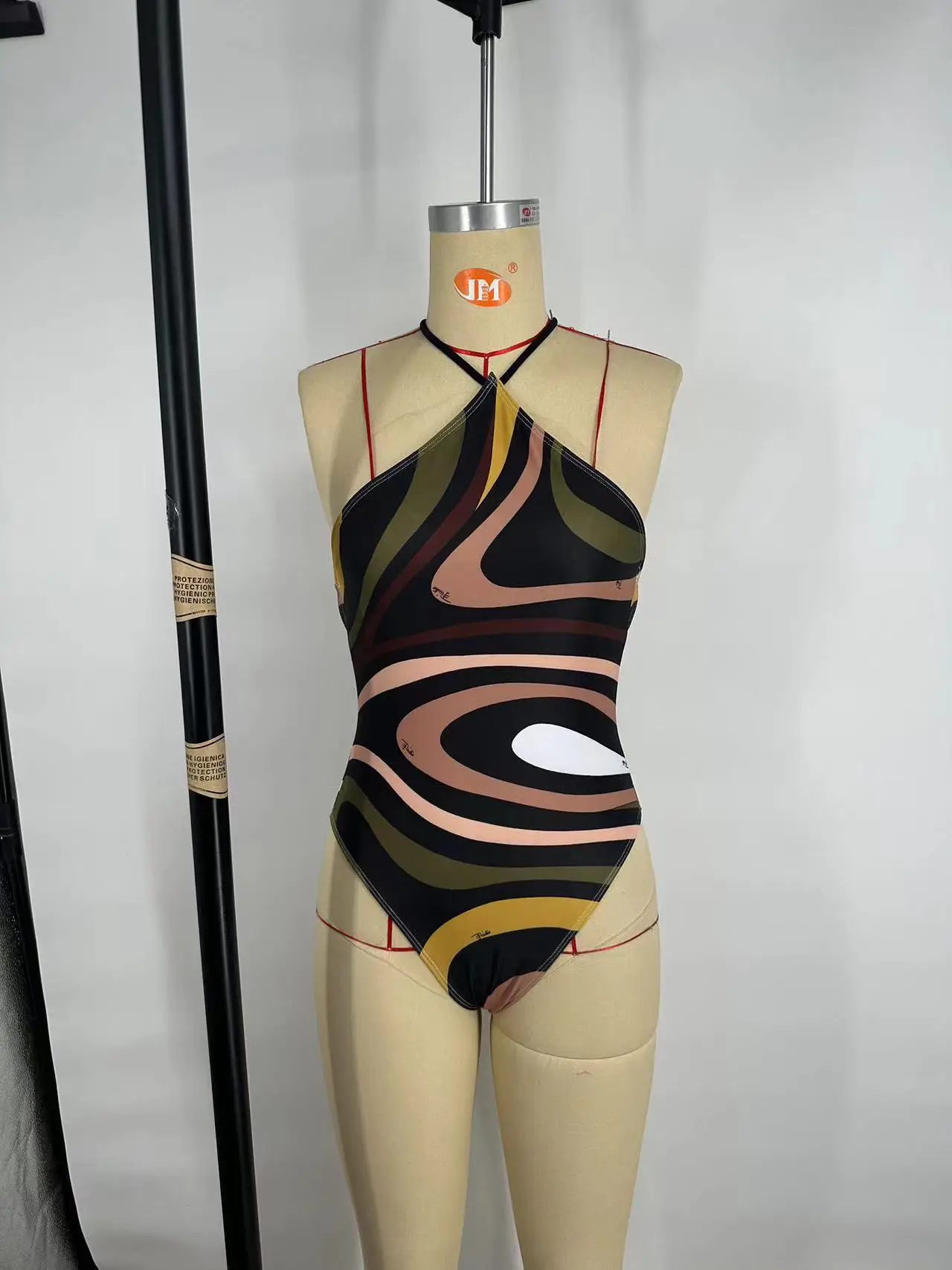 headband SWIMSUIT ONE PIECE SWIMWEAR STRIPED WOMEN BATHING SUIT