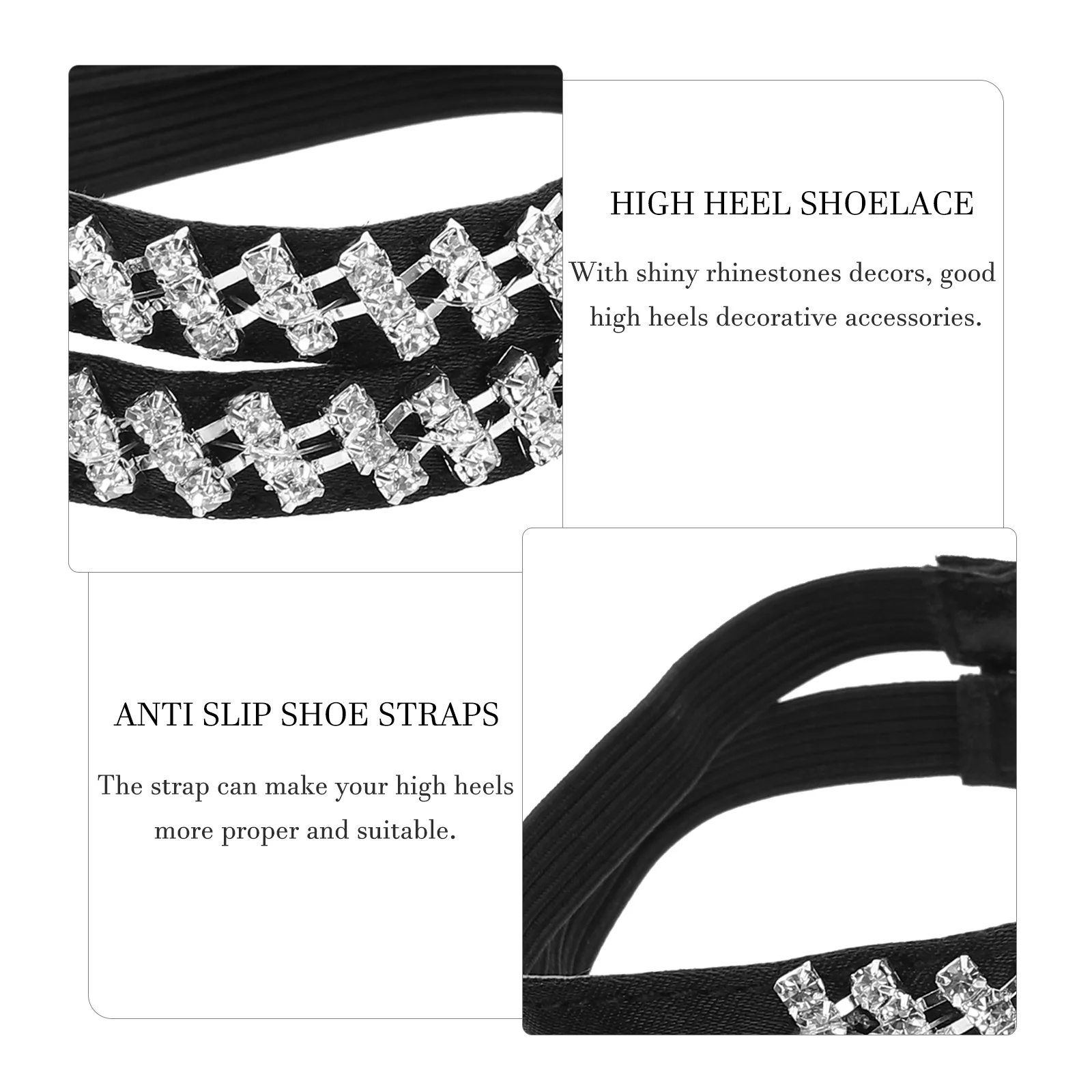 

1 Pair Anti-Loose Heel Straps For High Heels Detachable Elastic Shoe Ankle Strap Replacement Accessories Women Shoes Sport Shoes