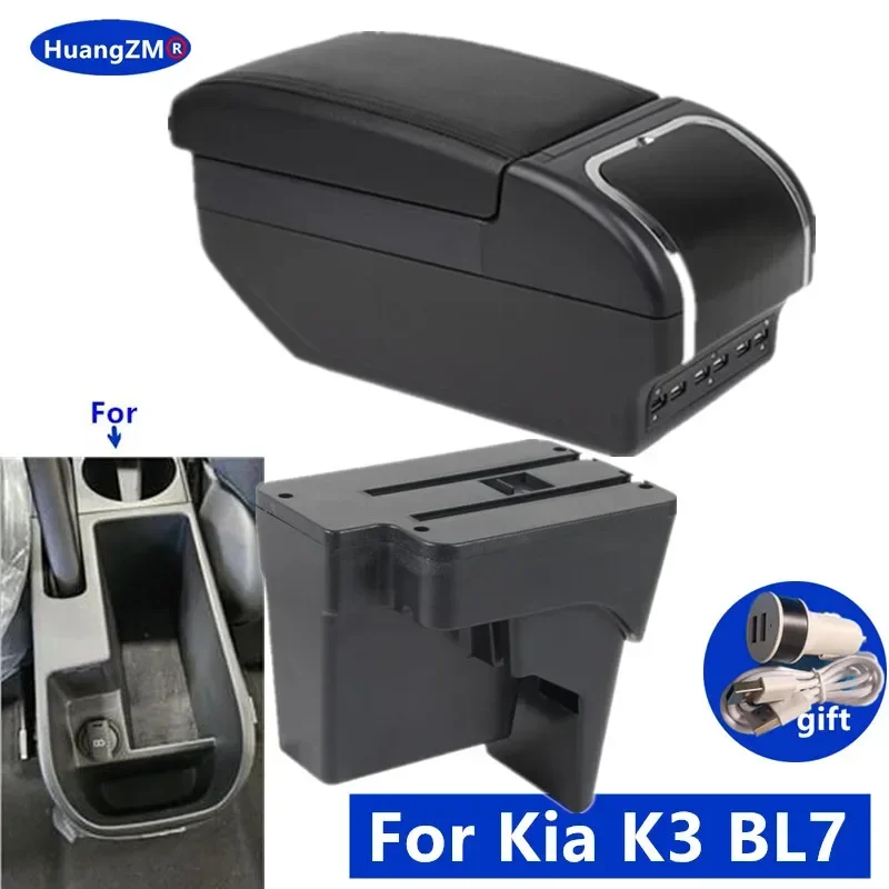 For Kia K3 BL7 Armrest box 2022 2023 2024 2025 2026 interior Center console storage box with Cup Holder car accessories