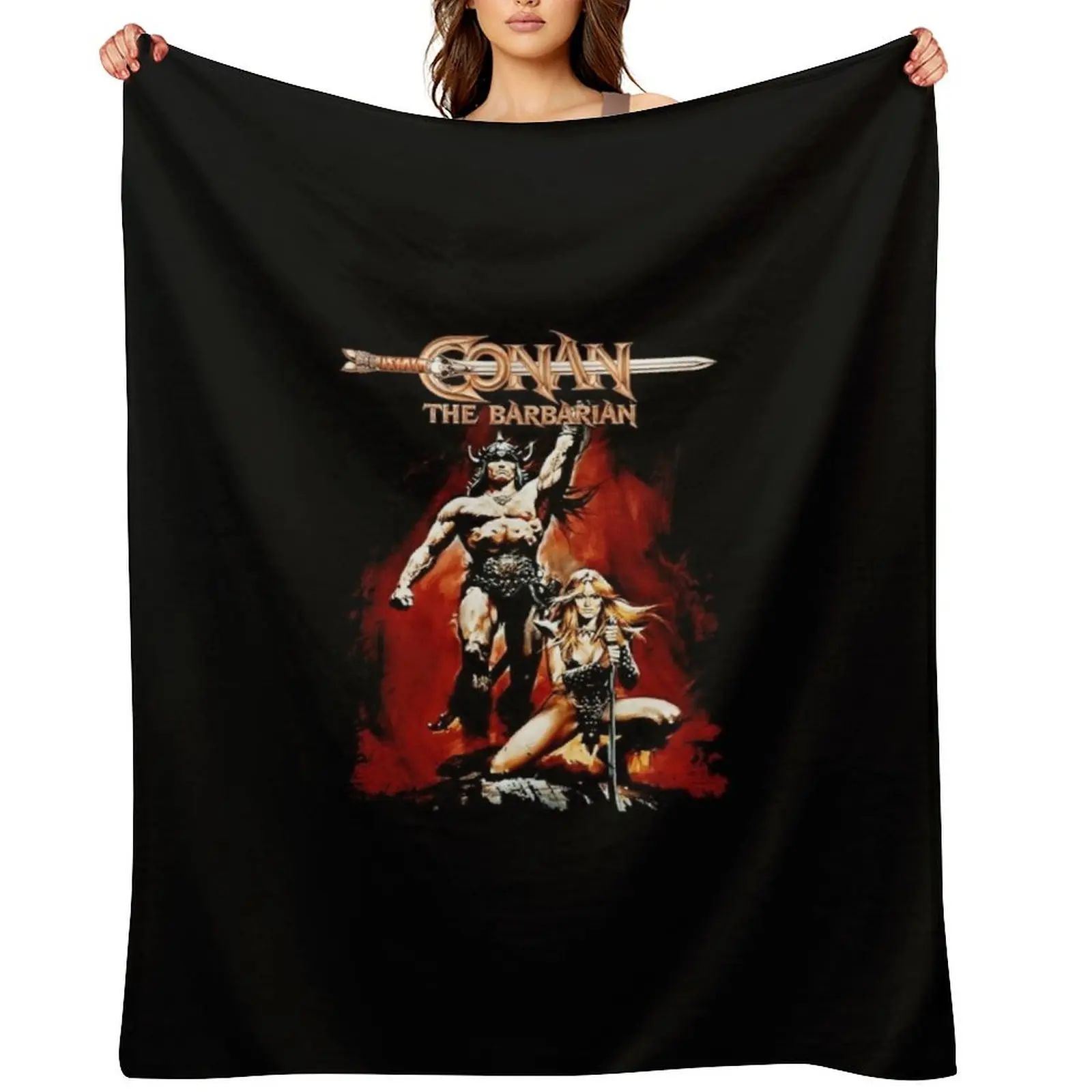

Conan the Barbarian Throw Blanket Plaid on the sofa Fashion Sofas Luxury Throw Soft Beds Blankets