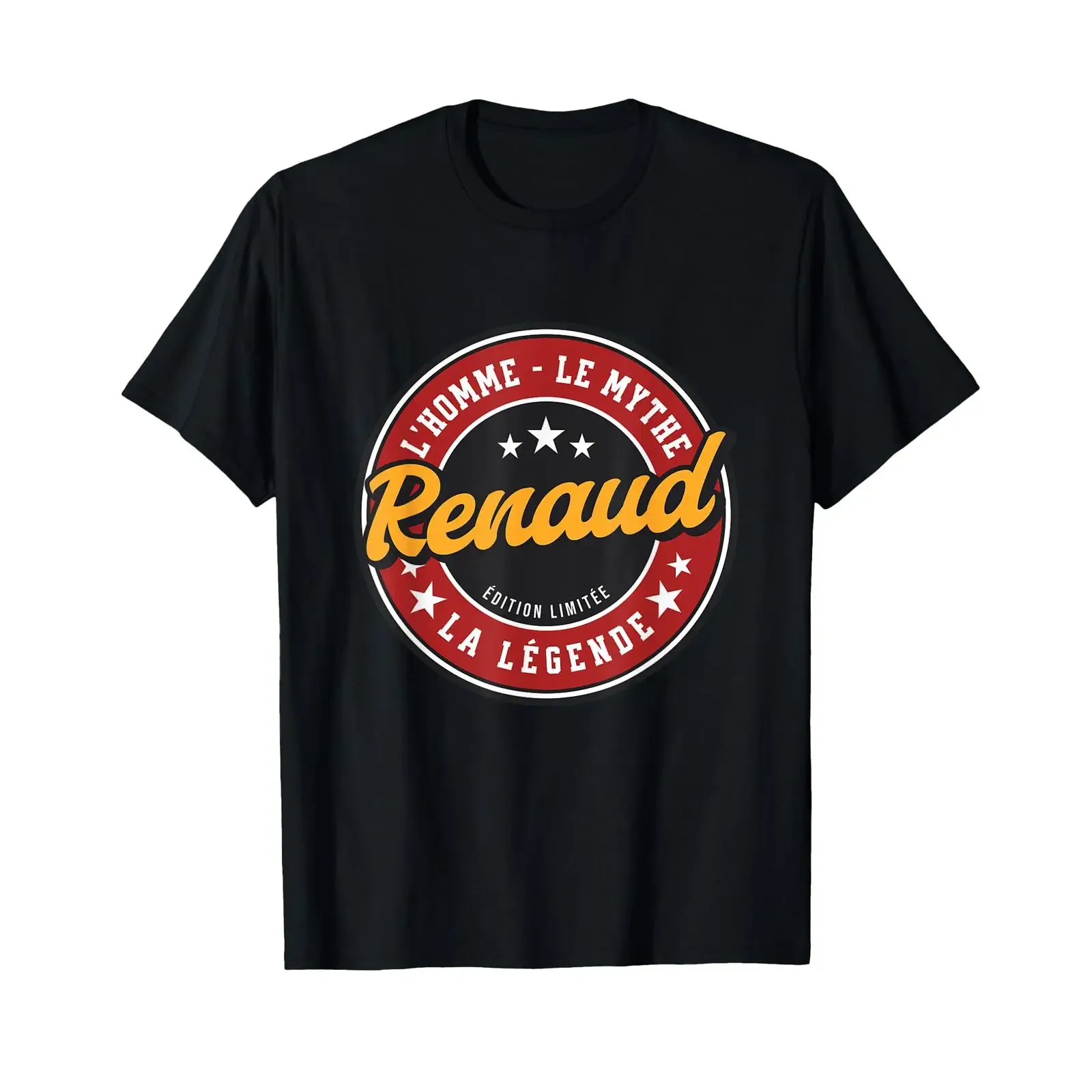 Personalised Name Renaud Mens Myth Legend T Shirt vintage Washed homme Soft Slightly graphic streetwear Top For Everyday Wear