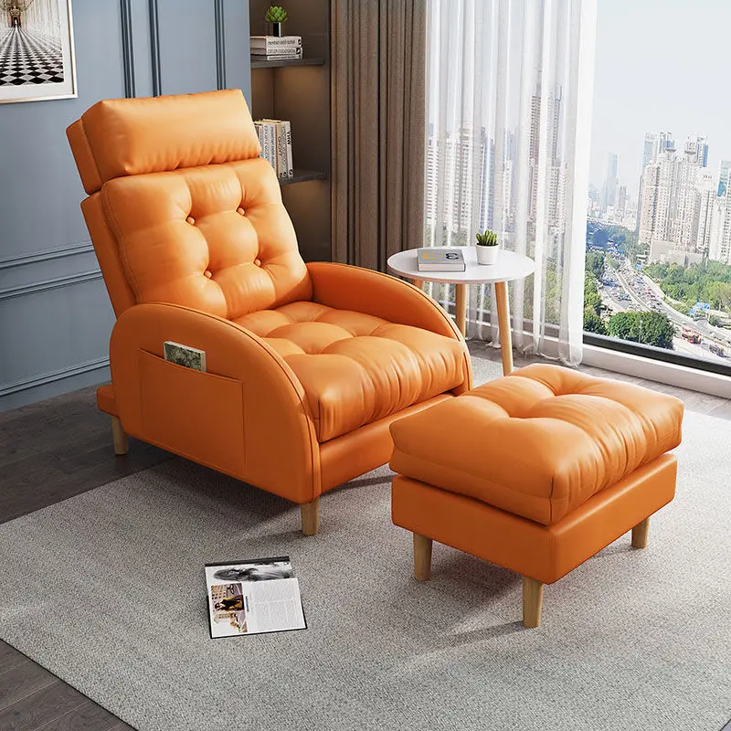 أريكة كسولة مسند الظهر تكنولوجيا القماش شرفة صغيرة يمكن الاستلقاء والنوم الترفيهي