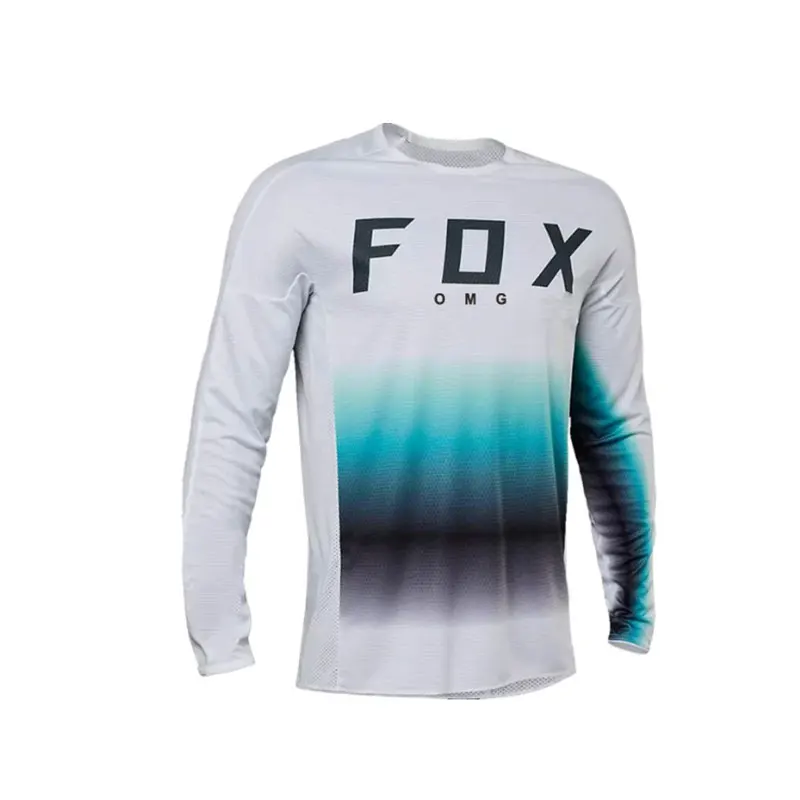 FOXOMG MTB 저지 다운힐 저지, 산악 자전거 셔츠, 카미세타 모토크로스 티셔츠, 속건성 엔듀로 오프로드 남자 사이클링 메일롯 
