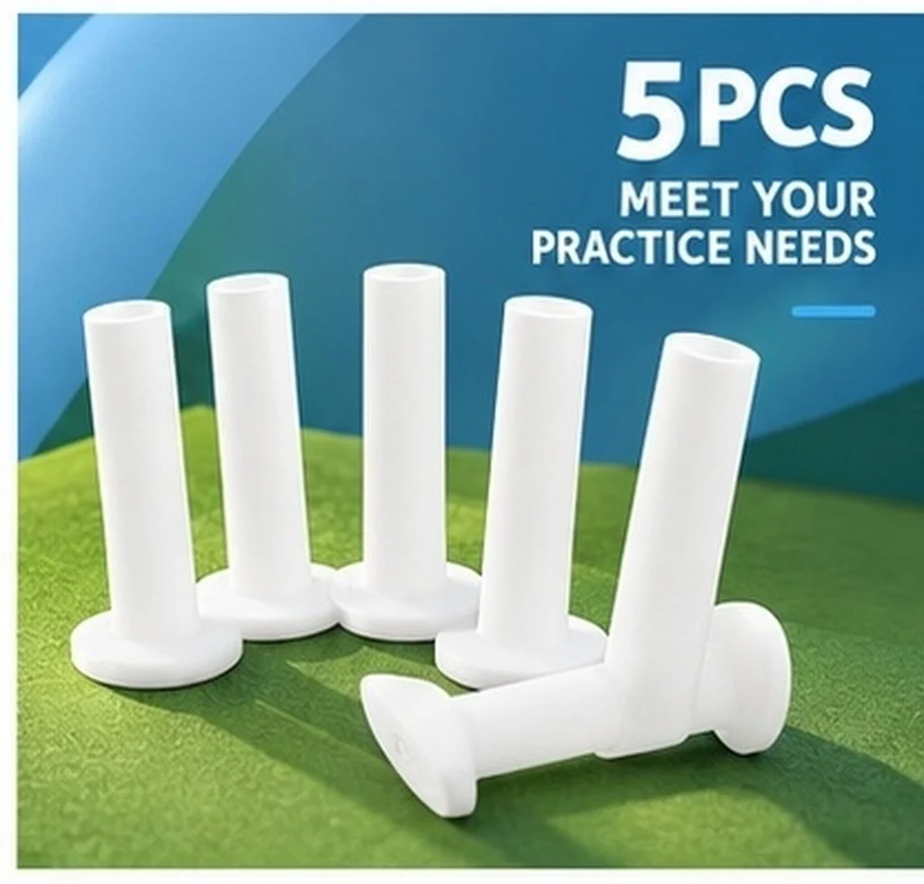 5pcs Golf Ball Tees Golf Practice Mat Holders Durable Flexible Silicone Golfing Accessories Driving Range Long Distance Putting