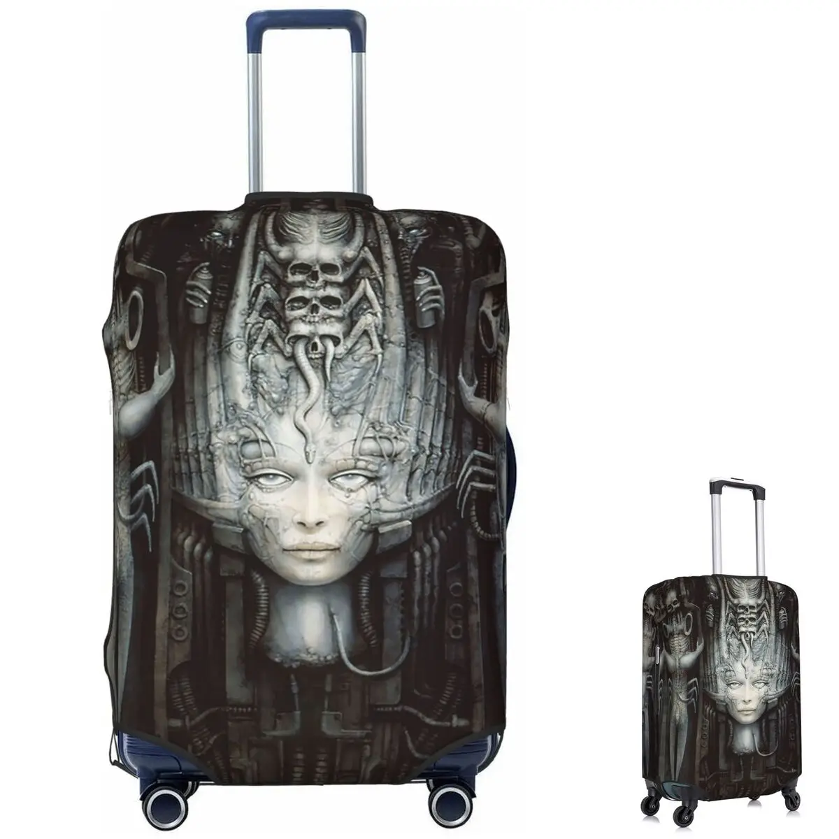 Hr Giger - Li - Painting Suitcase Cover Protection Elastic Travel Luggage Protector Covers for 18-32 Inch