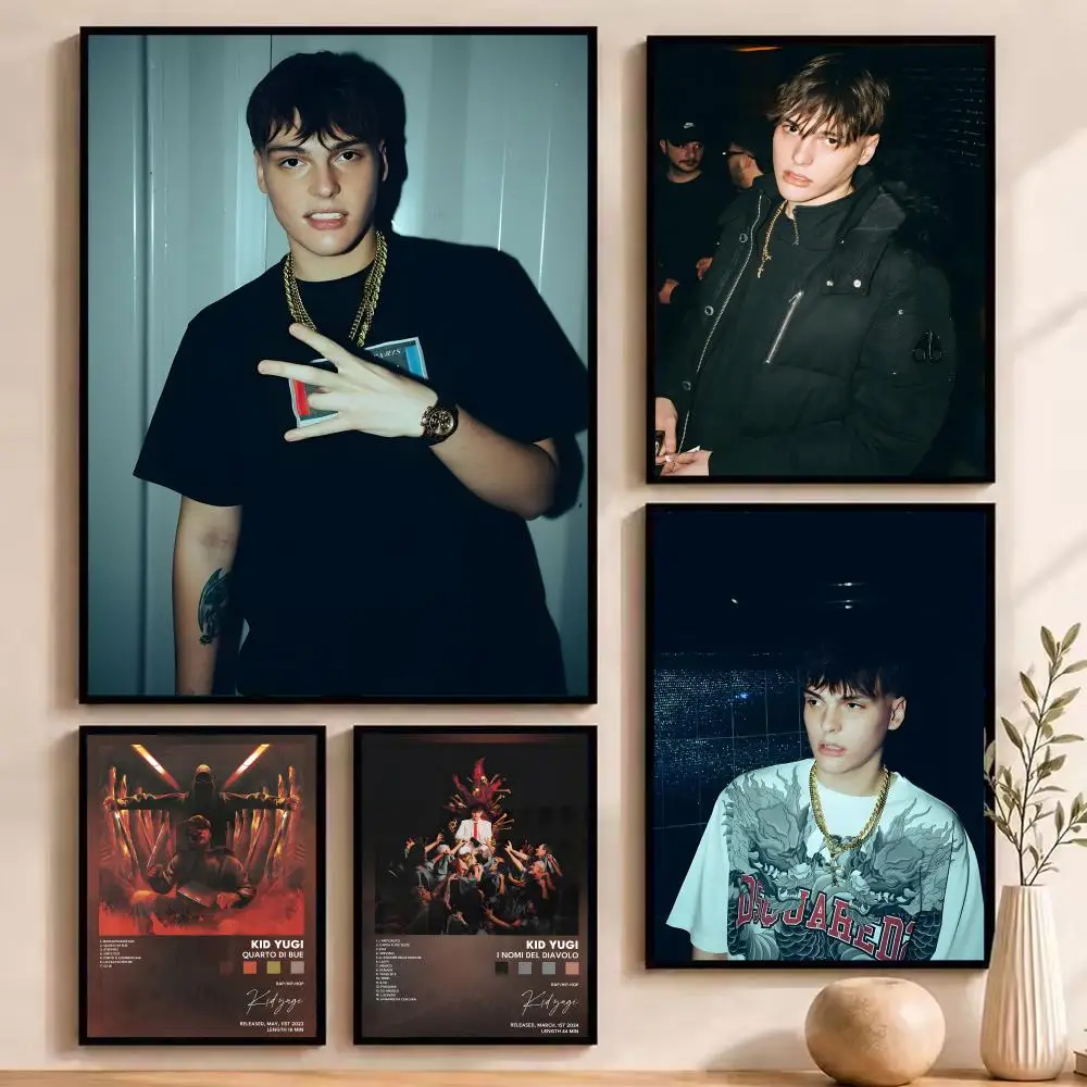 Rapper Singer K-Kid Yugi Poster Durable Painting Canvas Poster Wall Hanging Home Interior Decoration Art Mural Gift