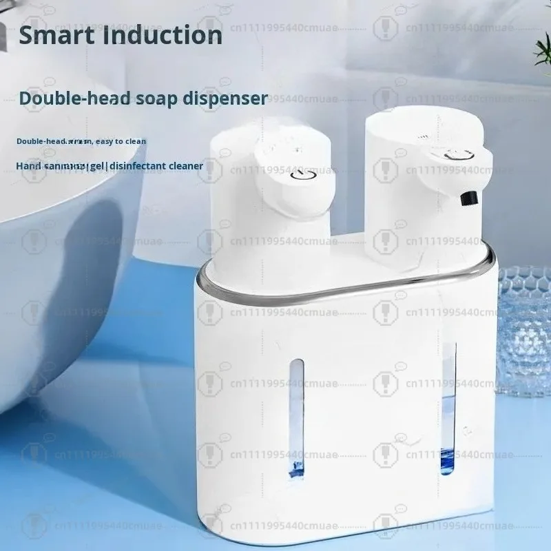 Automatic Sensor Soap Dispenser Foam Machine Double Head ABS Material 800ml Capacity Wall Mounted Hand Sanitizer Unit - view 2