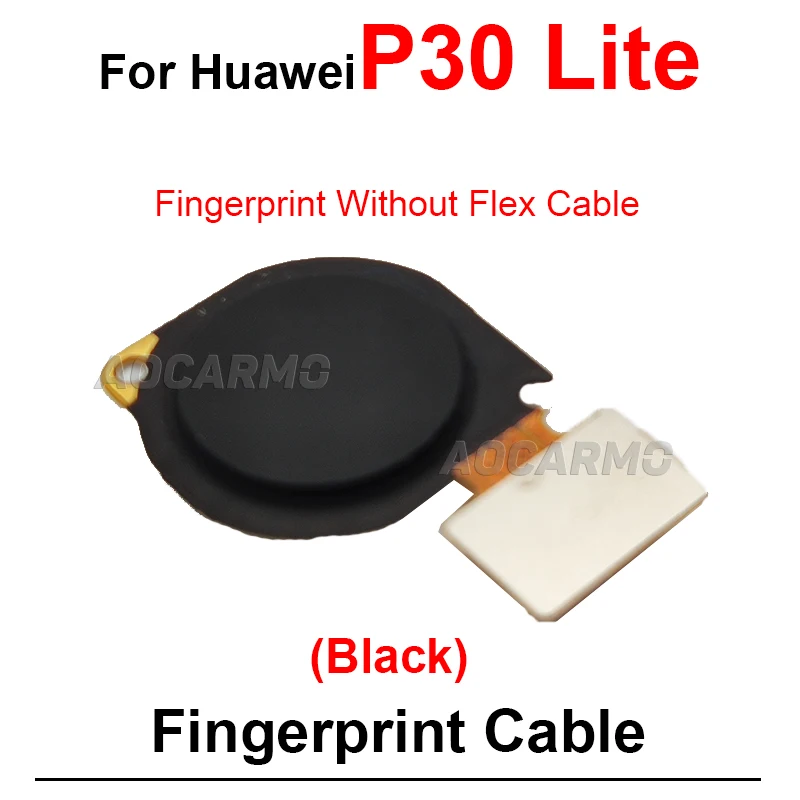 For Huawei P30 Lite Fingerprint Button Ring Sensor Flex Cable Repair Parts Black Dark Light Blue White