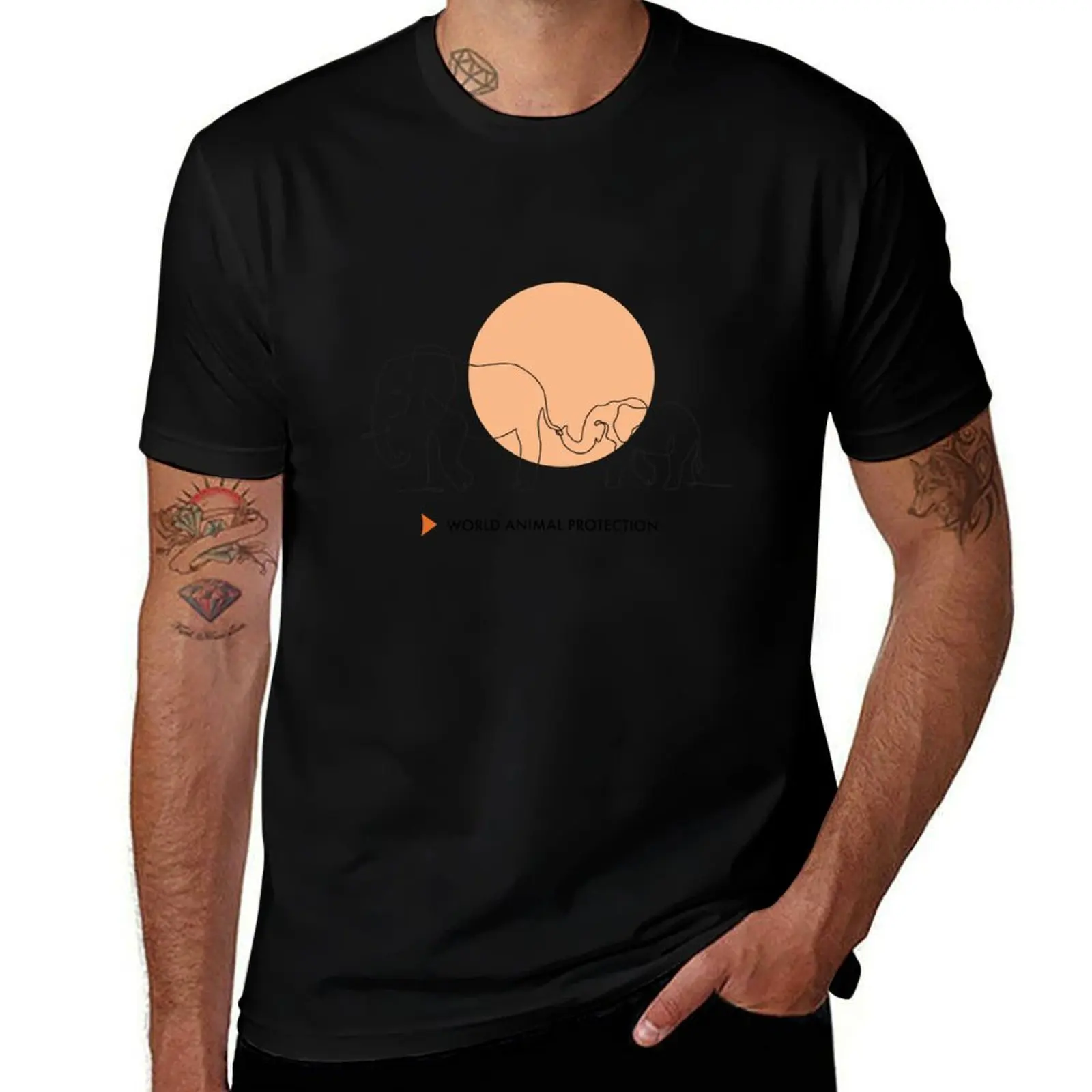 T-shirt sur le thème de Noël avec l'impression « Les éléphants appartiennent à la nature sauvage »