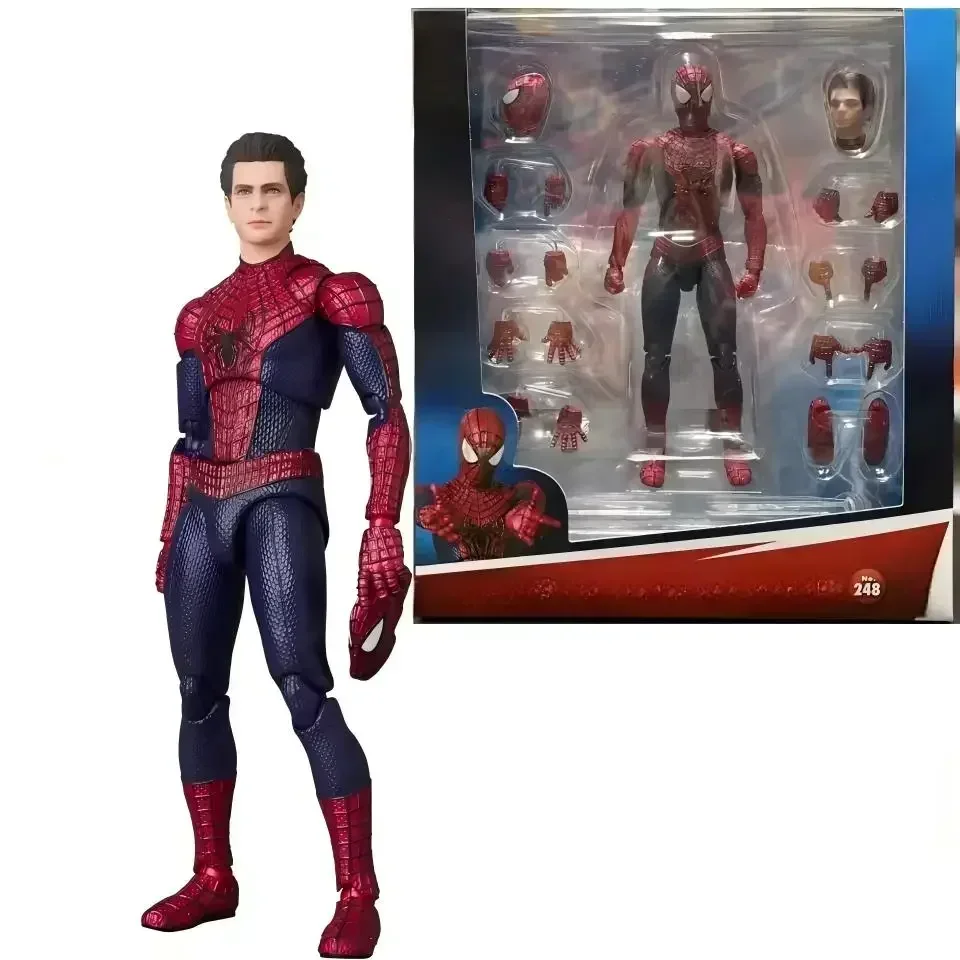 

In Stock New Medicom Toy Mafex No.248 TEH AMAZING SPIDER MAN Anime Action Finished Figure Model Toy Gifts for kids