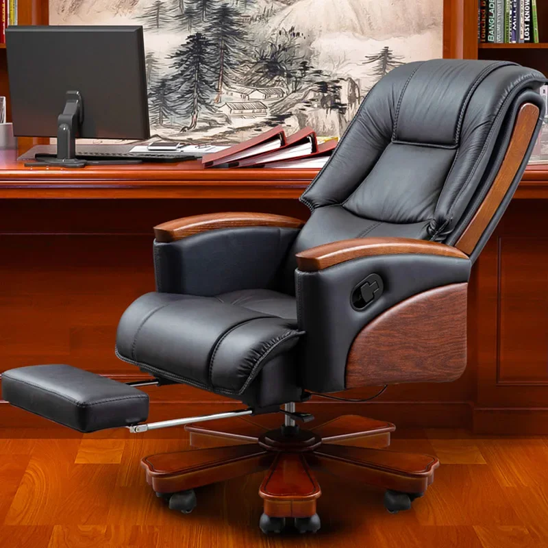 Furniture Luxury Computer Desk Office Chair Office Desk Meeting Chairs Height Adjustable Recliner Footrest Sillas De Oficina