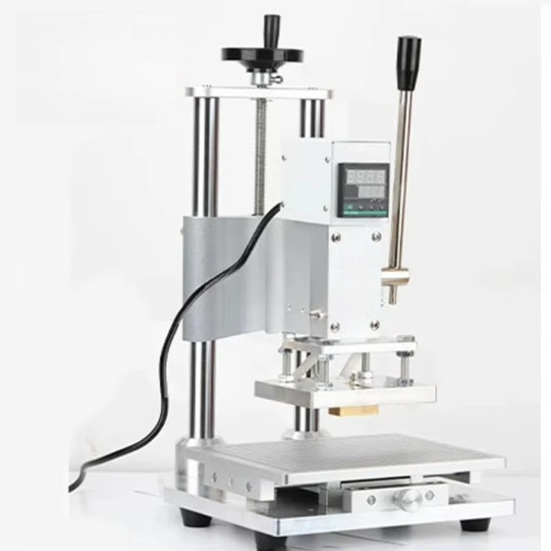 Pneumatic Leather Hot Stamping Embossing Machine Gold Foil Printing Press for Phone Case Branding, Shoe-making Machine - view 3