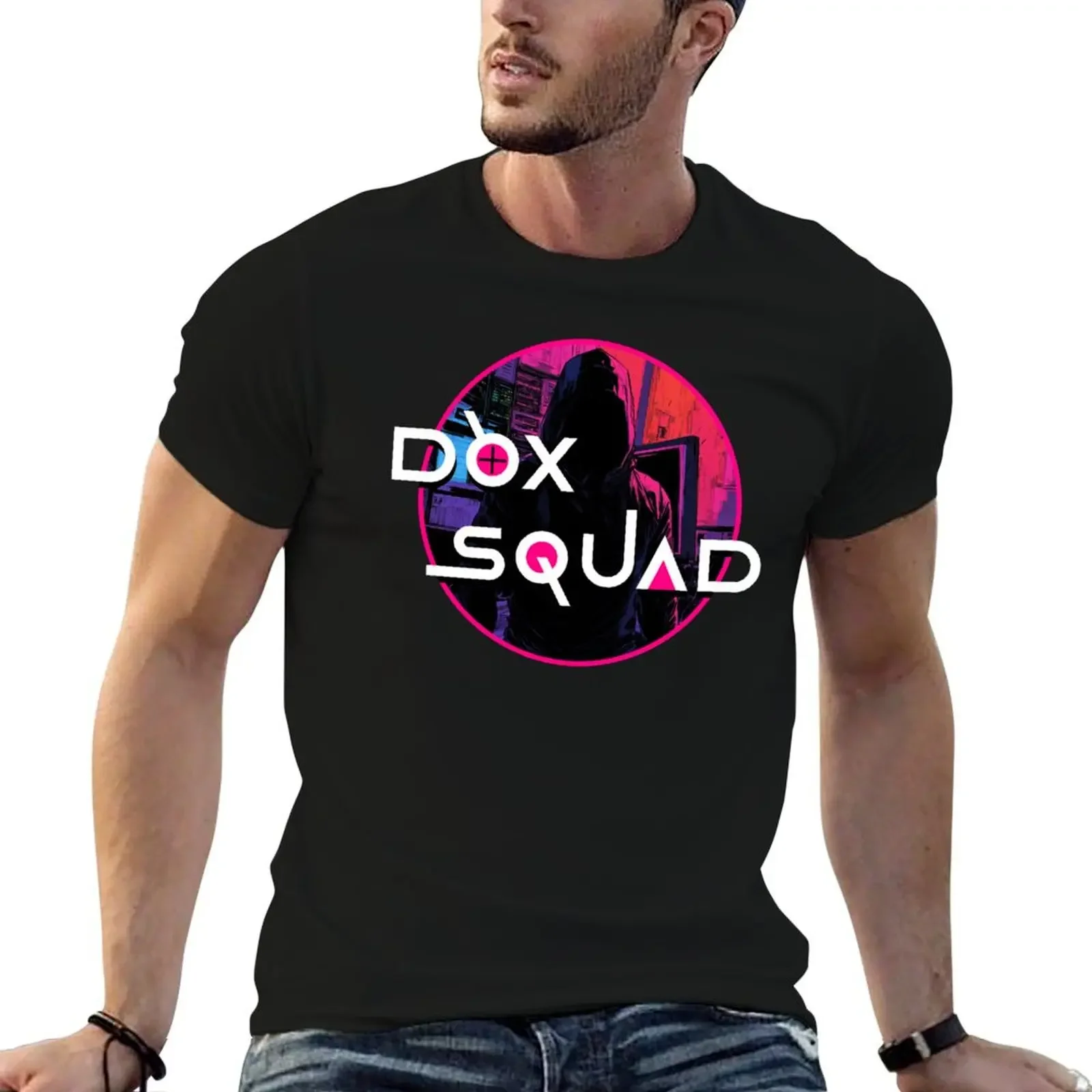 

Dox Squad Logo T-Shirt tees cotton man t-shirts funny t shirts men