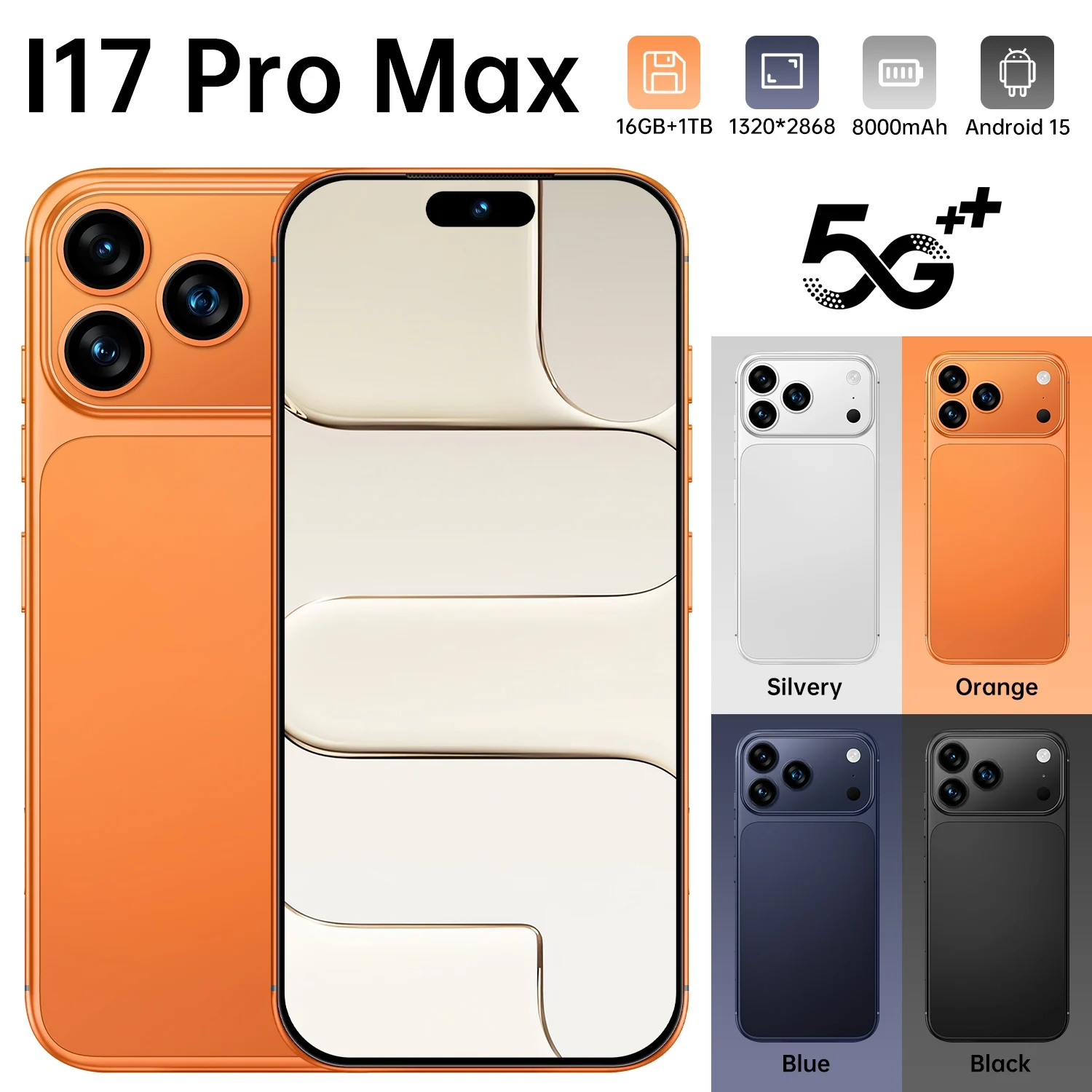 

2026 NEW High Quality Silicone Case For i17 Pro Max 7.3 Inch Smartphone Shockproof Cover Lite Moblie Phones Cases Accessories