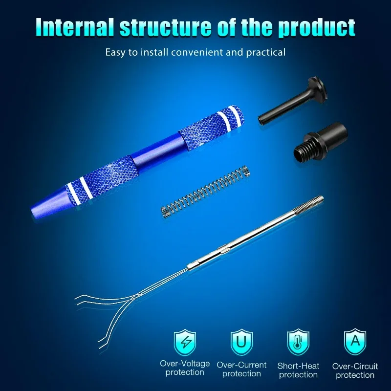 6PCS IC Extractor 4 Claw Electronic Component Grabber Extractor Pickup BGA Chip Picker Patch IC Suck Pen Electronic RepairTools