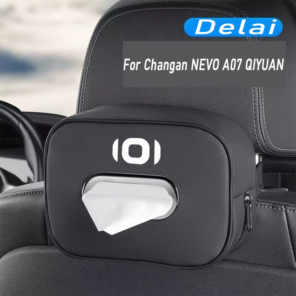 

For Changan NEVO A07 QIYUAN A07 A06 Q05 A05 Car tissue box dedicated paper drawer hanging car accessories decoration