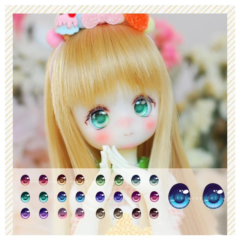 BJD eyes 1/6 12mm metallic effect doll eyes 10mm-16mm-20mm-24mm BJD SD doll accessories acrylic eyes