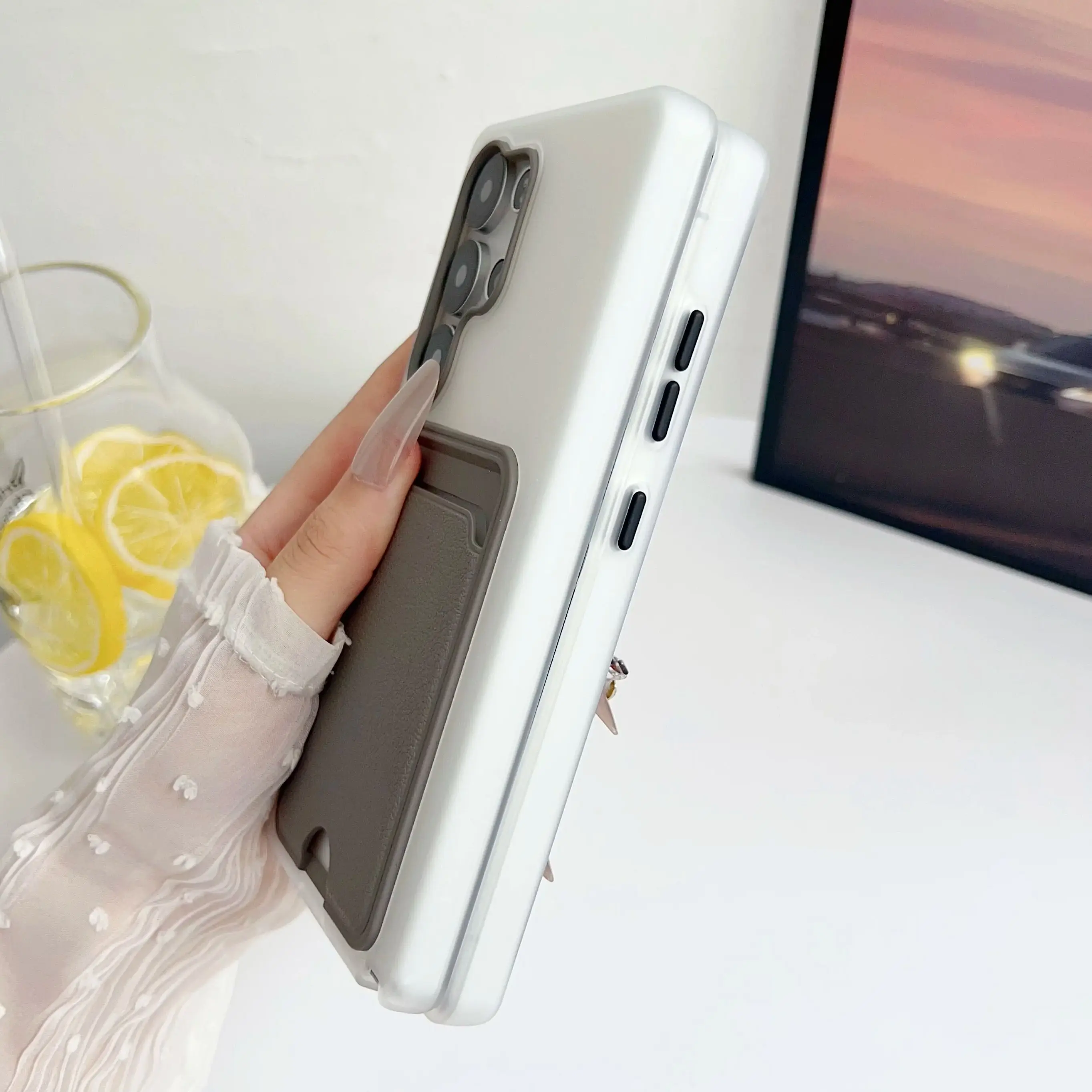 2IN1 الجلود نمط فتحة للبطاقات محفظة جراب هاتف لسامسونج غالاكسي S25 S24 S23 زائد الترا FE ماتي غطاء للحماية للصدمات #4