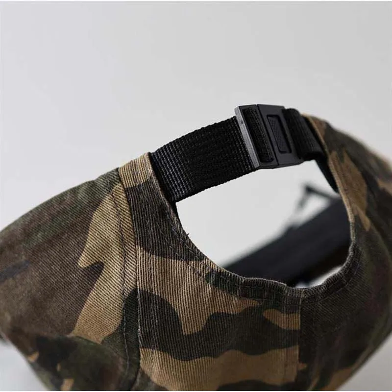 2025nova primavera outono americano funcional camuflagem aba plana boné de beisebol para homens rua sólida retro elegante feminino viseira boné