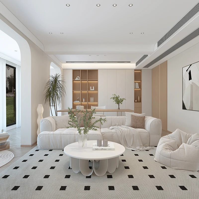 مجموعة أثاث خشبي منزلية كاملة مخصصة احترافية لمشروع الفيلا للديكورات السكنية وعقارات البناء المخصصة