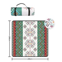 200x200CM Waterproof Picnic Blanket Large Beach Blanket Outdoor Picnic Mat Beach Mat with Carrying Handle for Travel Camping.