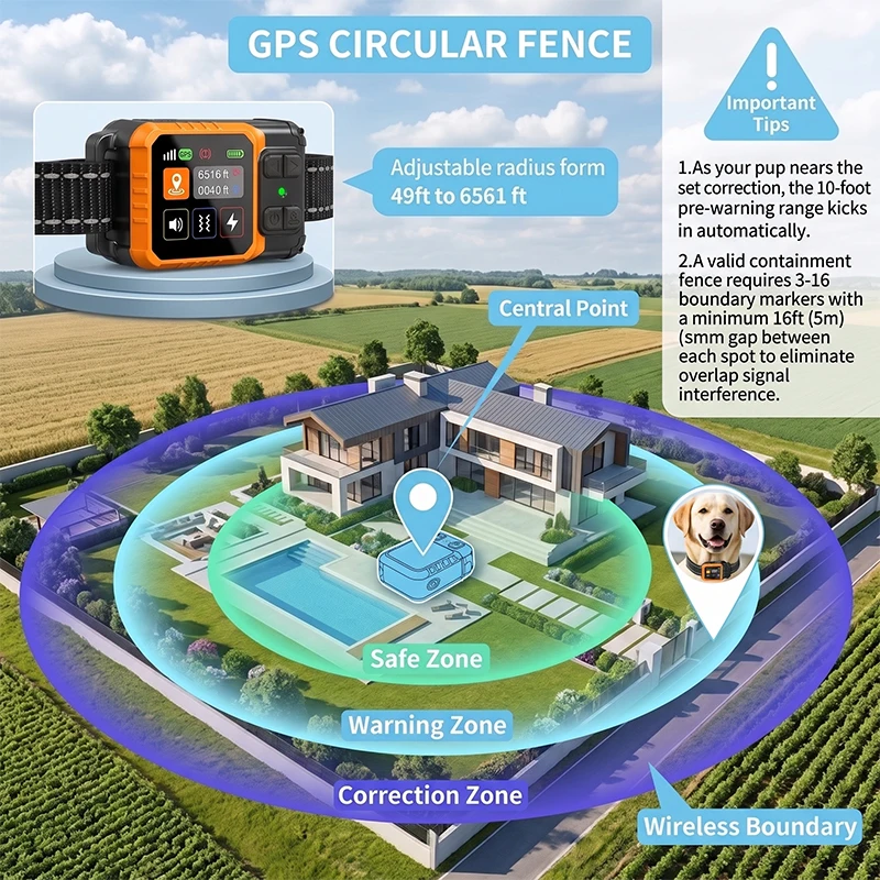 GPSワイヤレス犬用フェンスシステム - GPS電気衛星技術 - Gps Tracker Cattle Collar のレビューと価格