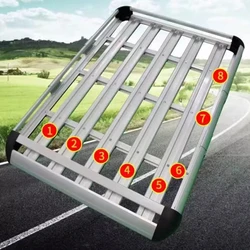 Portapacchi telaio del tetto cestino portapacchi portapacchi portapacchi da viaggio per auto Cross-country SUV Universal Crossbar