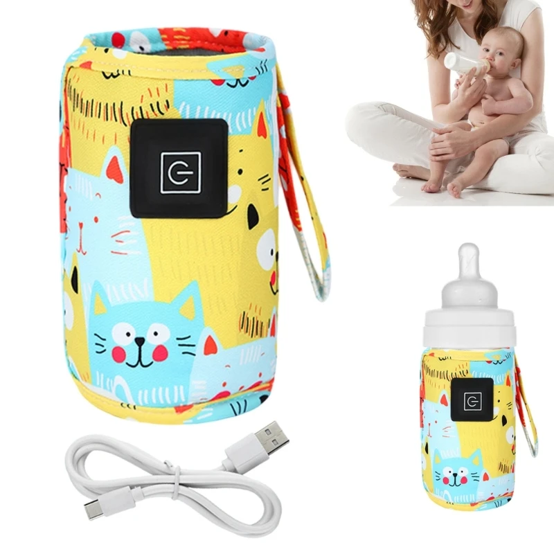 Upgrades Thermische hoes voor babyflessen Lekvrije multifunctionele babyflessenwarmer Case Warmtebehoud voor ouders op reis